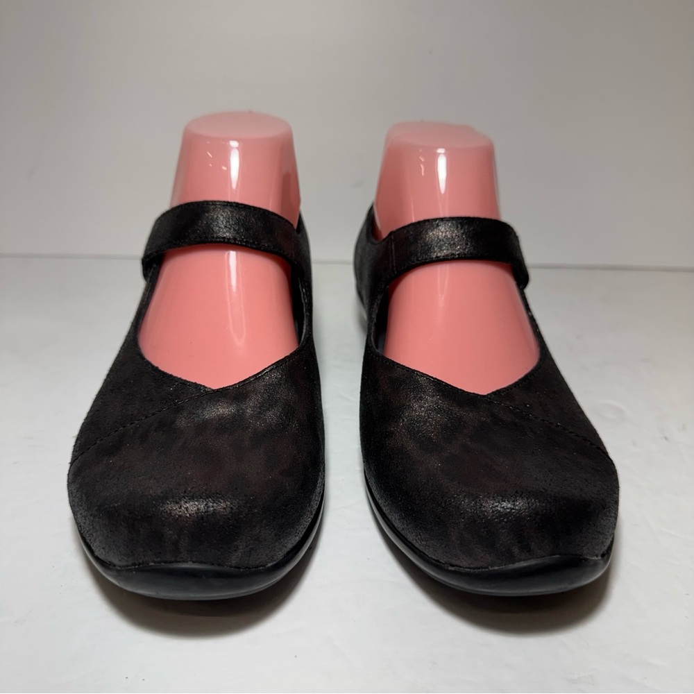 Dansko Opal Leopard Print Leather Low Heel Mary Jane Clogs Shoes Sz 39 US 8.5-9 - Picture 4 of 15